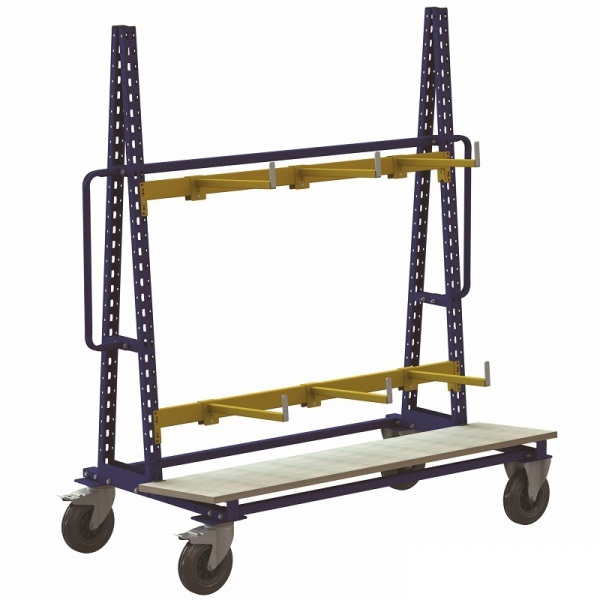 Cantilever mobile simple ou double face – Stockage vertical – Charge max. 500 kg – Références 10.2621.03 et 10.2621.04 1