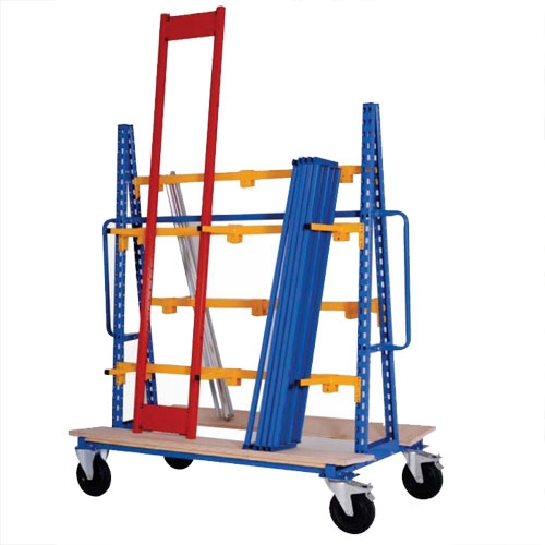 Cantilever mobile simple ou double face – Stockage vertical – Charge max. 500 kg – Références 10.2621.03 et 10.2621.04 2