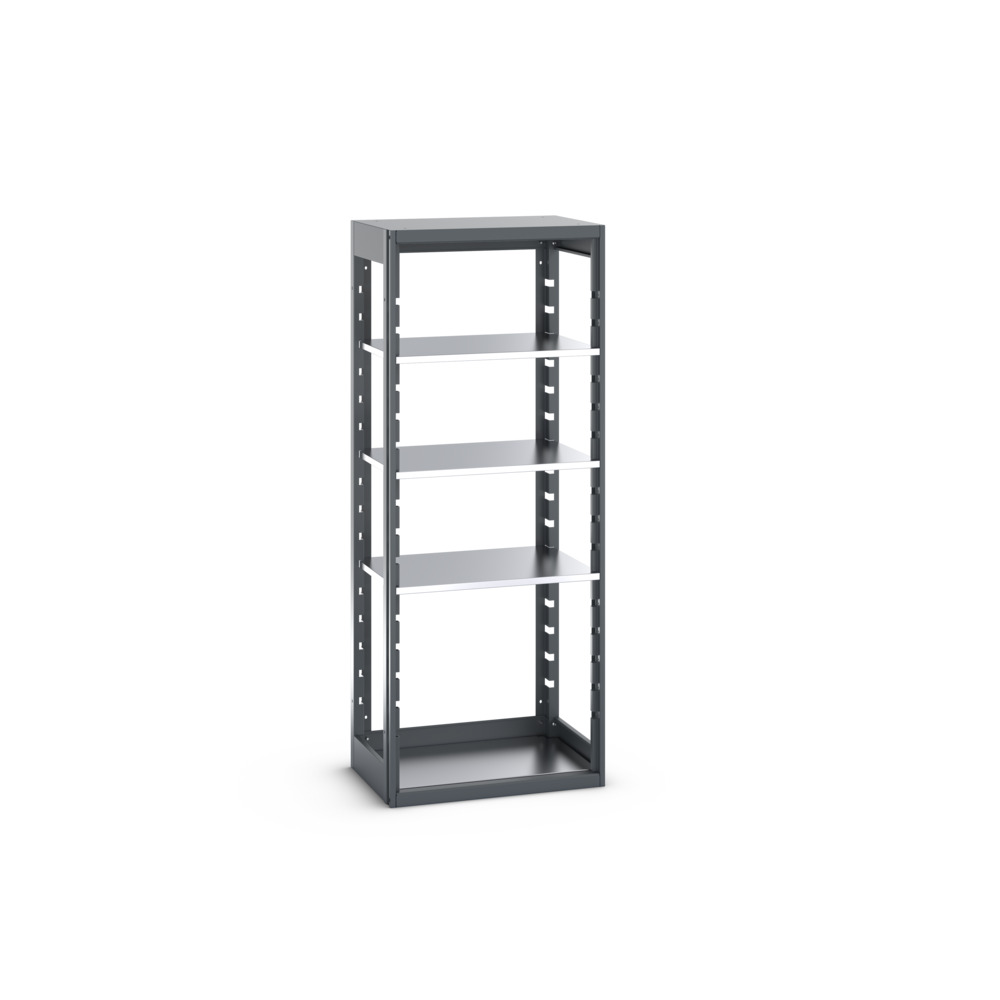 Rayonnage Cubio 8520 – 4 tablettes – 800x525x2000 mm – RAL 7016 – 46001002.77V 1