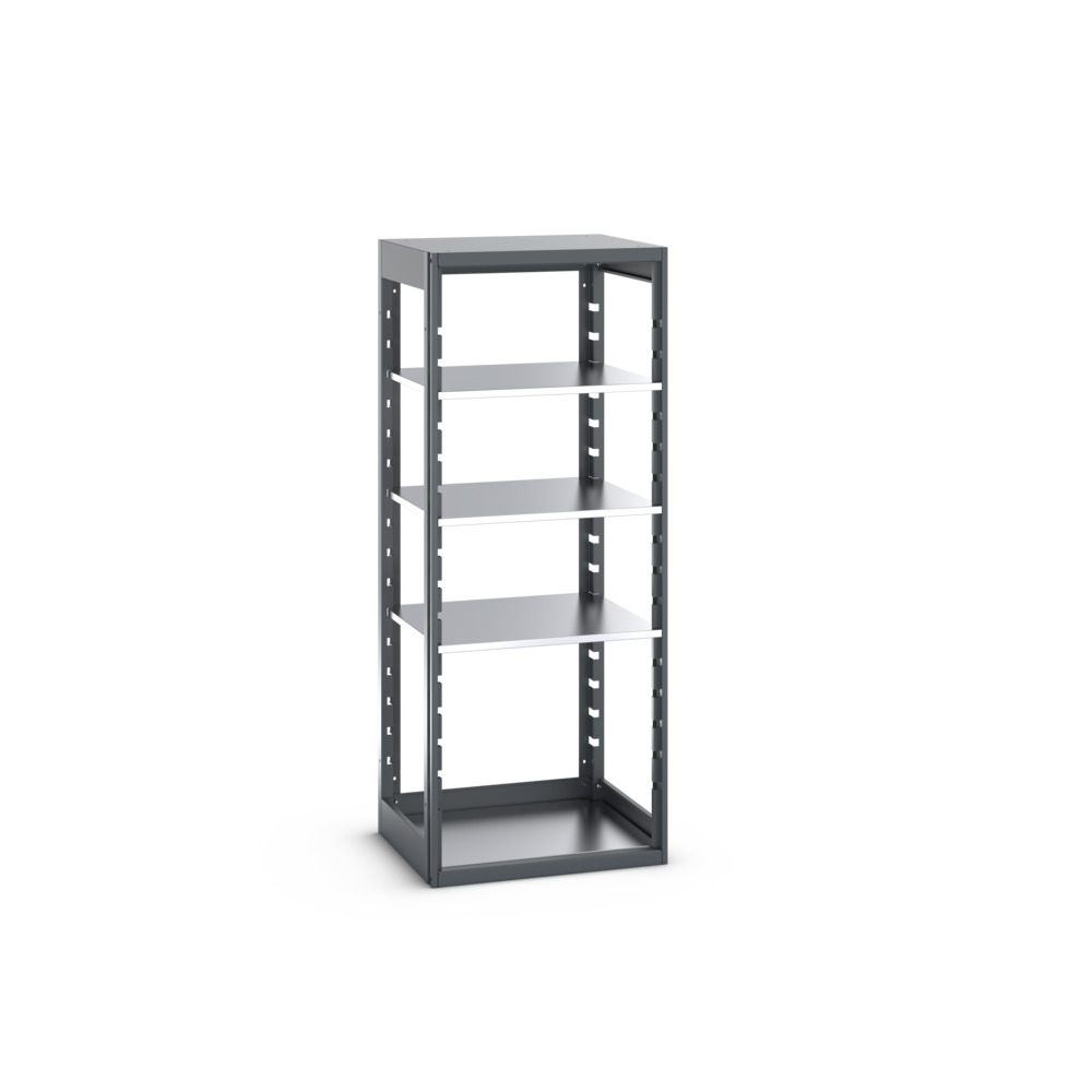 Rayonnage Cubio 8620 – 4 tablettes – 800x650x2000 mm – RAL 7016 – Rayonnage métallique 1