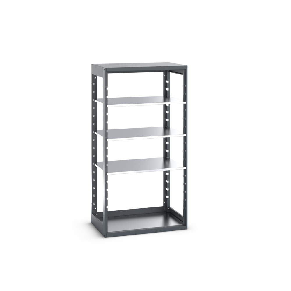 Rayonnage Cubio 10620 – 4 tablettes – LxPxH 1050x650x2000 mm – RAL 7016 1
