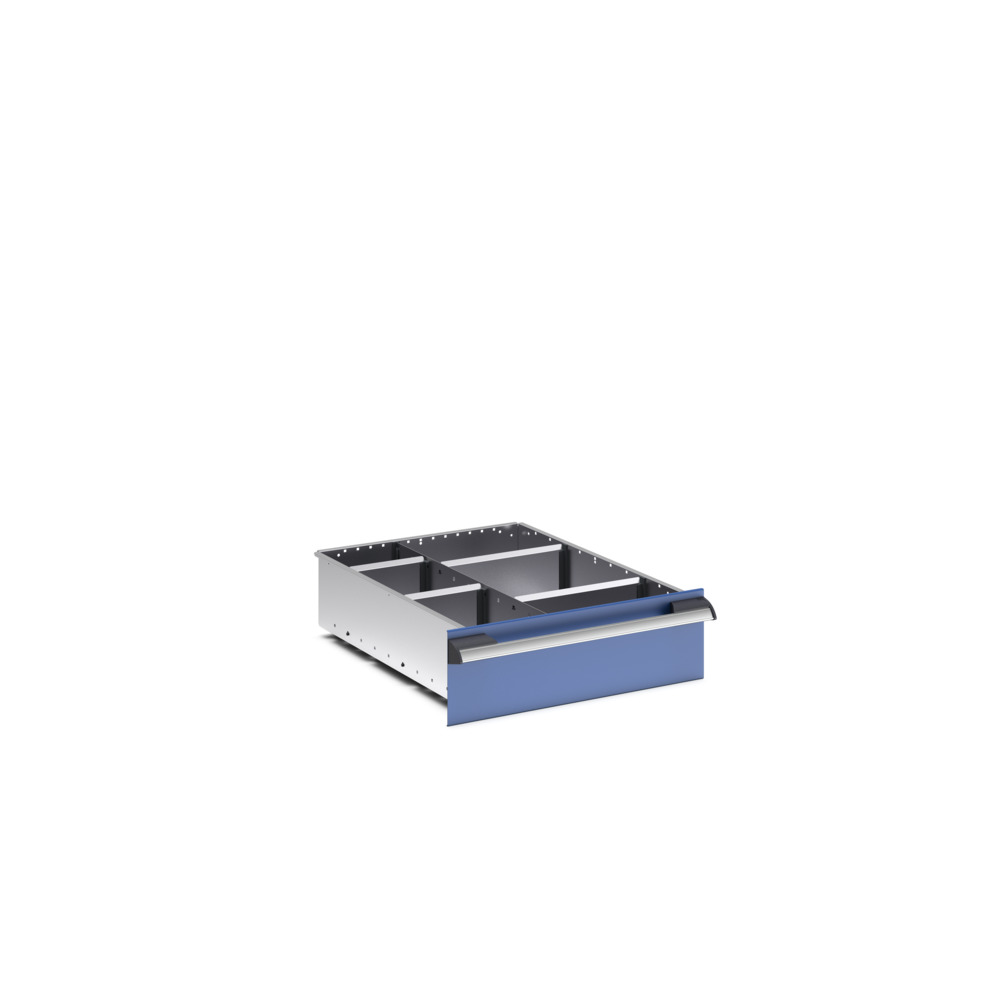 Jeu de séparateurs métalliques ETS-56150-6 – 6 compartiments – LxPxH: 525x525x52 mm – galvanisé 2