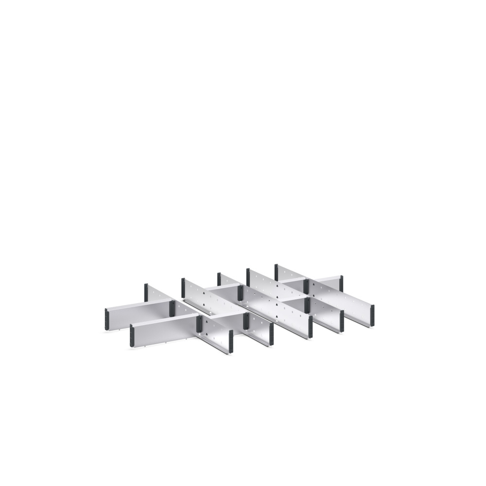Jeu de séparateurs ETS-107100-6 13 compartiments – 525x525x52 mm galvanisé 3
