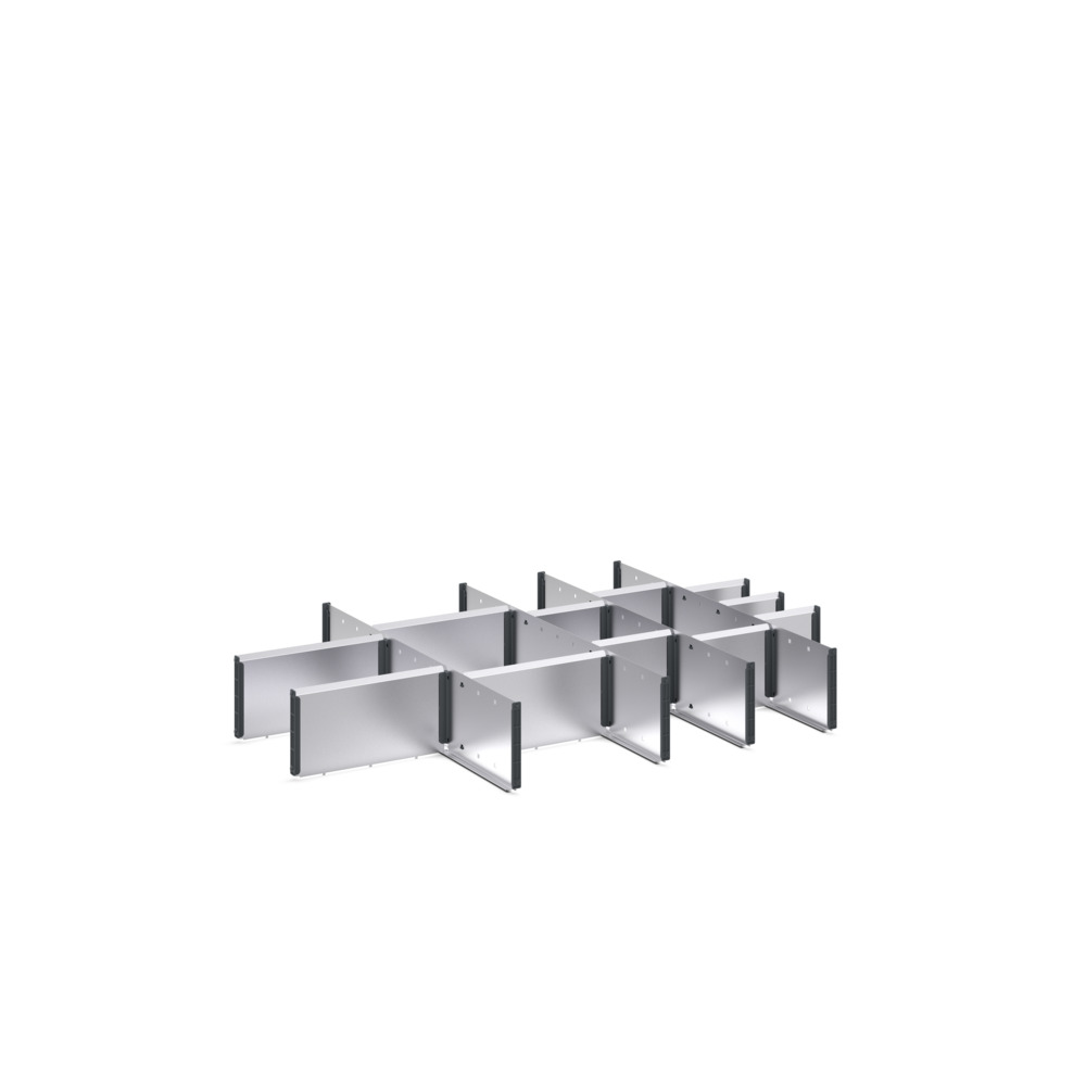 Jeu de séparateurs ETS-136100-6 14 compartiments – 525x525x52 mm galvanisé 3