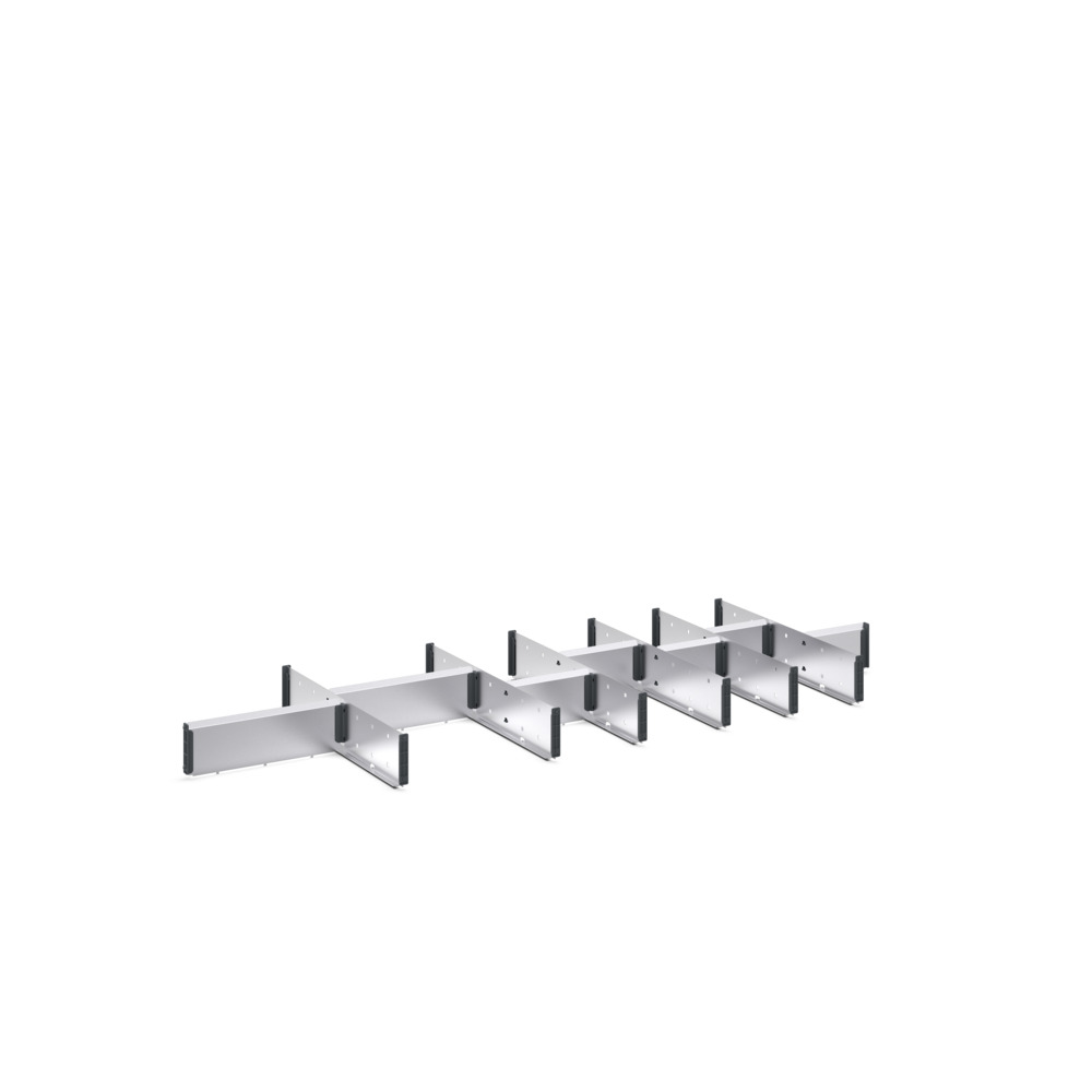 Jeu de séparateurs ETS-135100-6 14 – 14 compartiments – LxPxH: 525x525x52 mm – Acier galvanisé 3