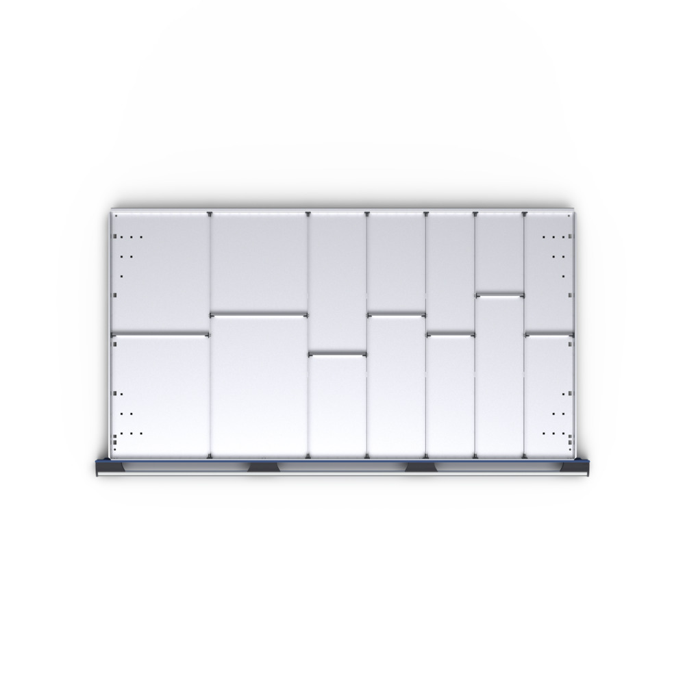 Jeu de séparateurs ETS-136100-6 14 compartiments – 525x525x52 mm galvanisé 1