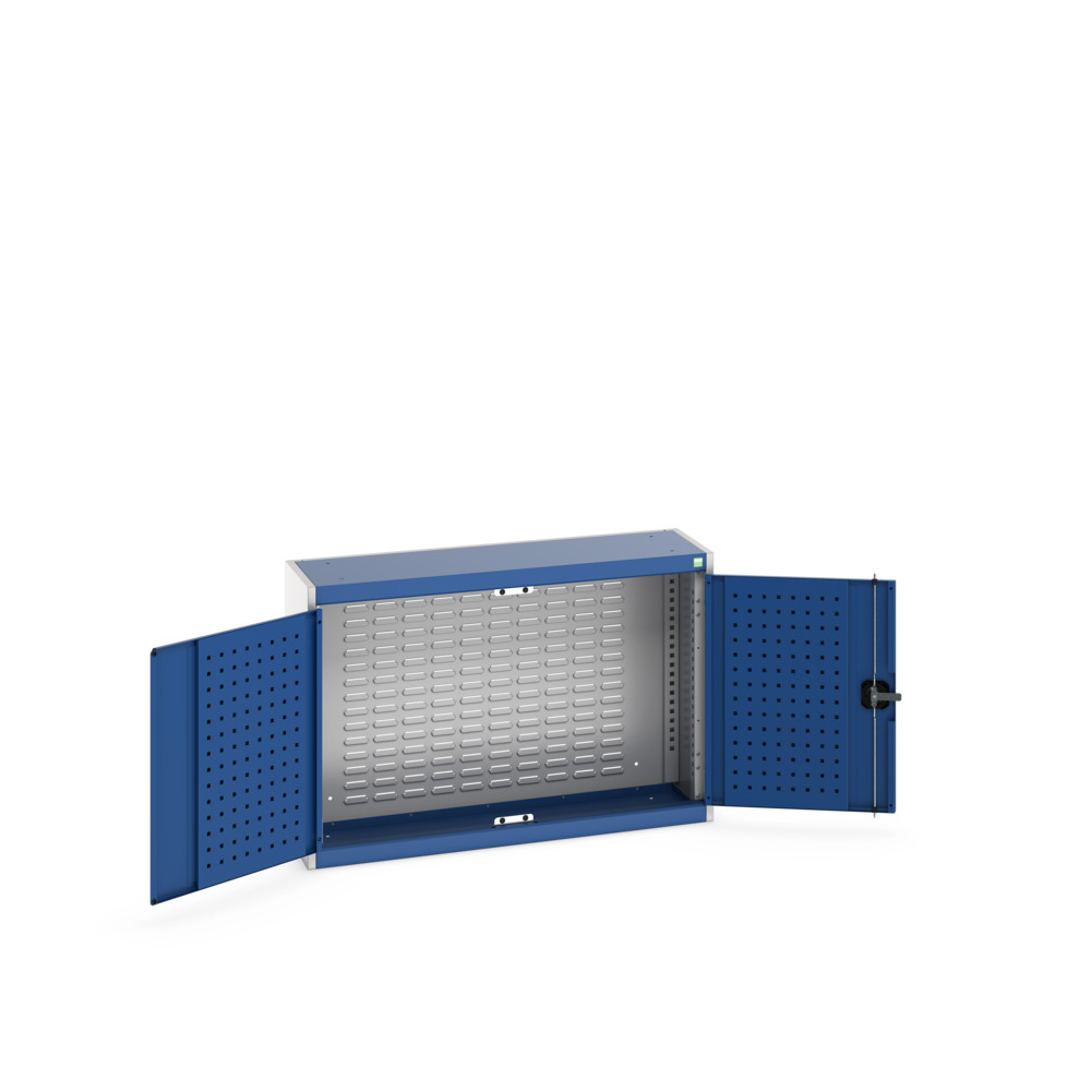 Armoire murale à bacs Cubio – 1050x325x700 mm – RAL 7035/5010 – Réf. 40031056.11V - Image 1