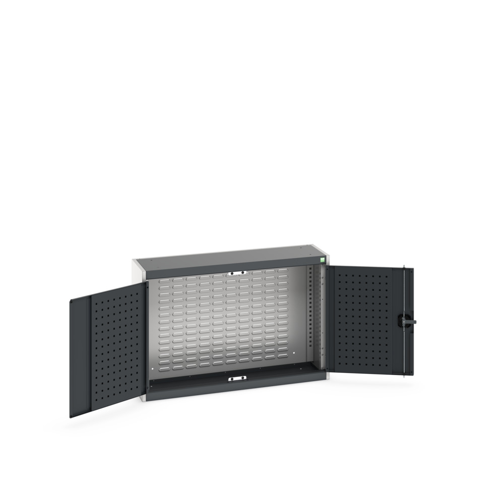 Armoire murale à bacs Cubio – 40031056.19V – 1050x325x700 mm – RAL 7035/7016 – tôle d&rsquo;acier - Image 1