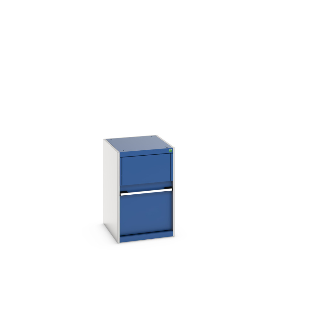 Armoire Kfz pour Déchets Cubio 45001078.11V – Bac Alu amovible – 525x650x800 mm – RAL 7035/5010 2