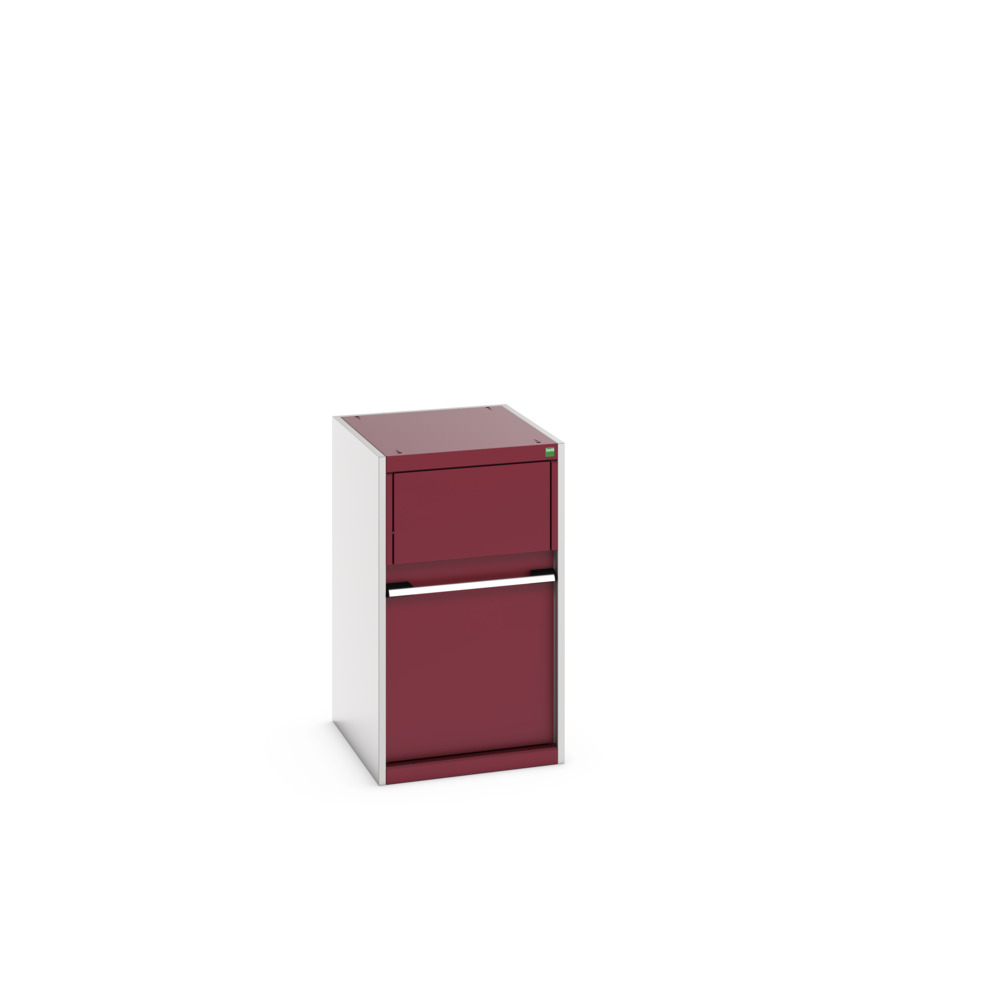 Armoire Kfz pour Déchets Cubio – 45001079.24V – Avec bac aluminium amovible – 525x650x900 mm – RAL 7035/3004 2