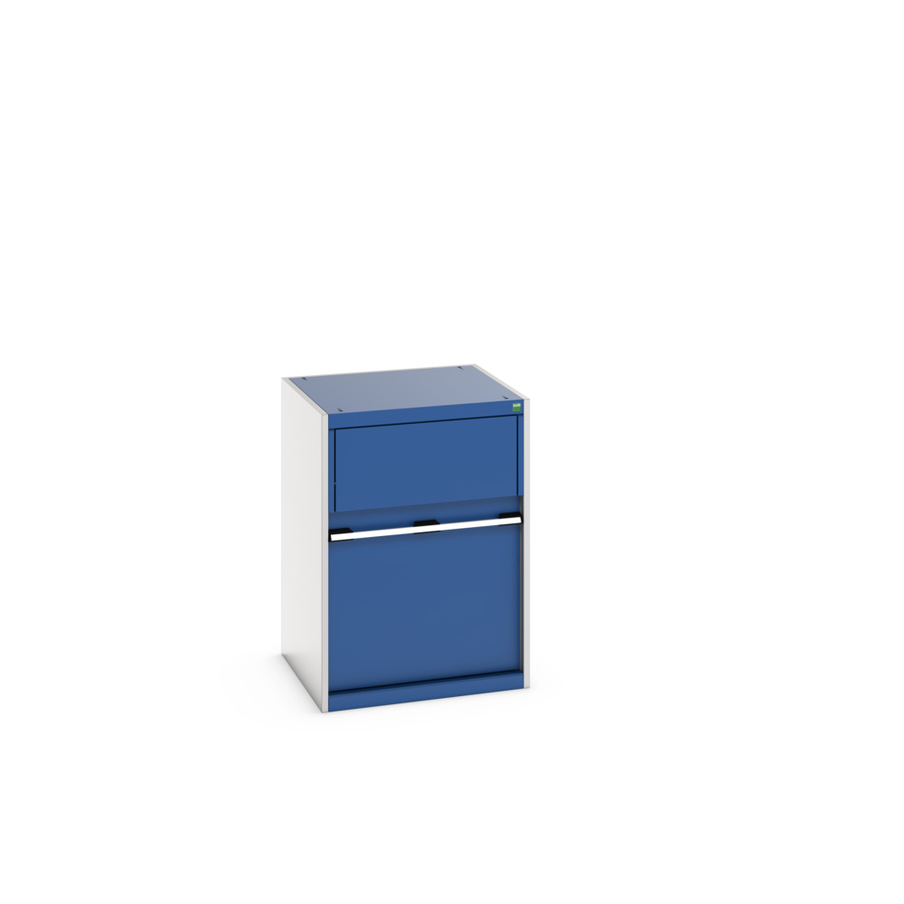 Armoire Kfz pour Déchets Cubio – 45001081.11V – Châssis acier renforcé, bac aluminium amovible – 650x650x900 mm 2