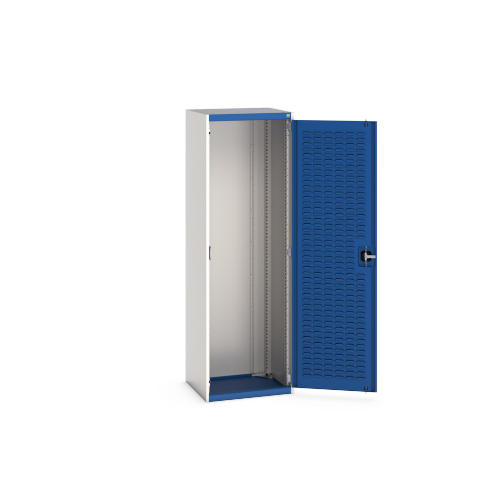 Armoire Cubio SMLF-6520-2 – Portes à Bacs, 650x525x2000 mm, RAL 7035/5010, Tôle d&rsquo;Acier - Image 2
