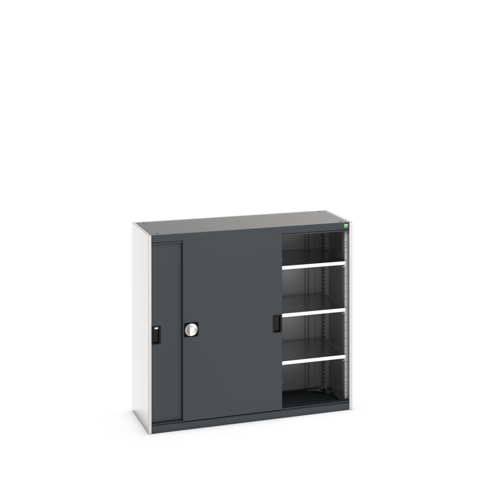 Armoire Cubio SMS-13512-1.1 avec portes coulissantes – 3 tablettes – 1300x525x1200 mm 1