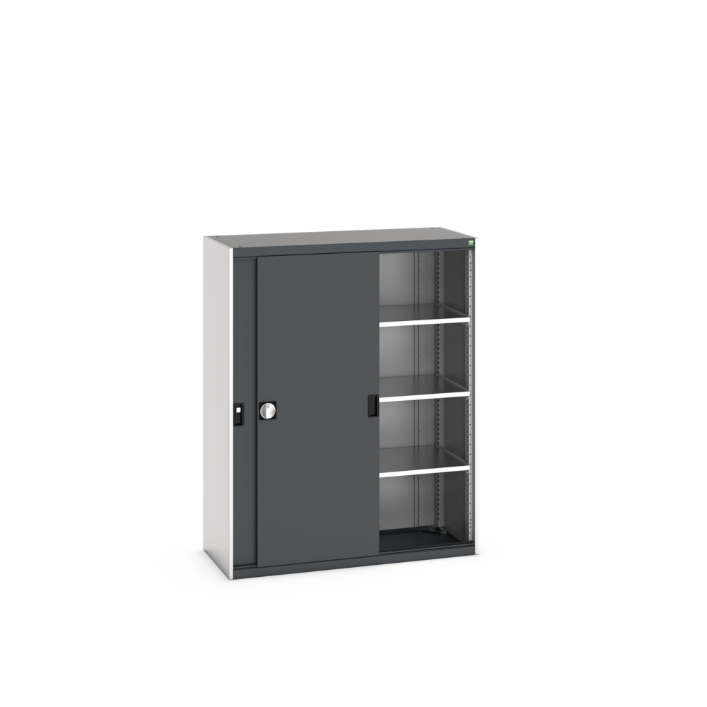 Armoire Cubio SMS-13516-1 avec portes coulissantes – 3 tablettes – 1300x525x1600 mm 1