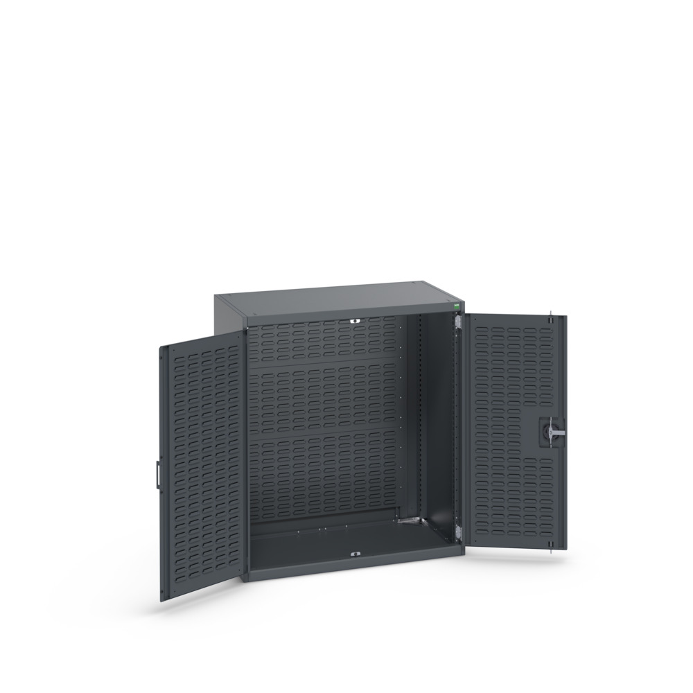 Armoire Cubio SMF-10612-2.4 avec portes à bacs et fond à bacs – 1050x650x1200 mm – RAL 7016 - Image 2