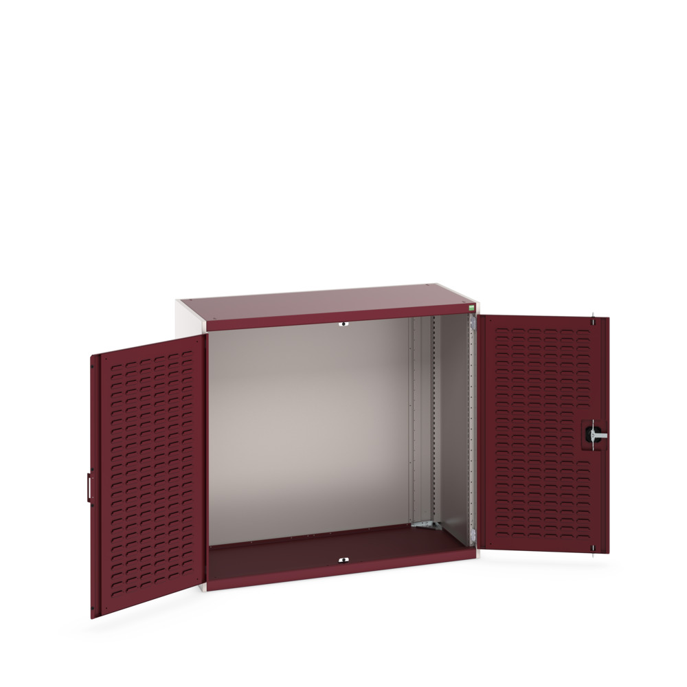Armoire Cubio SMLF-13612-2 – Châssis acier renforcé 1300x650x1200 mm, portes à bacs, RAL 7035/RAL 3004 2
