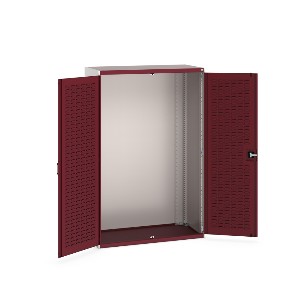 Cubio armoire SMLF-13620-2 – Portes à bacs, 1300x650x2000 mm, RAL 7035/3004, tôle d&rsquo;acier - Image 2