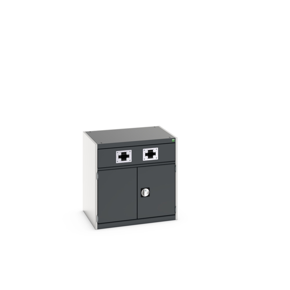 Armoire Kfz Gestion de Fluides Cubio – Portes Perfo, Double Guide – 800x650x800 mm 1