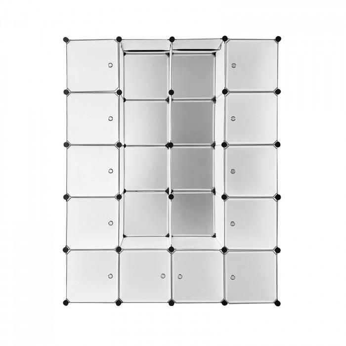 Etagère Rayonnage 20 casiers – Blanc 1