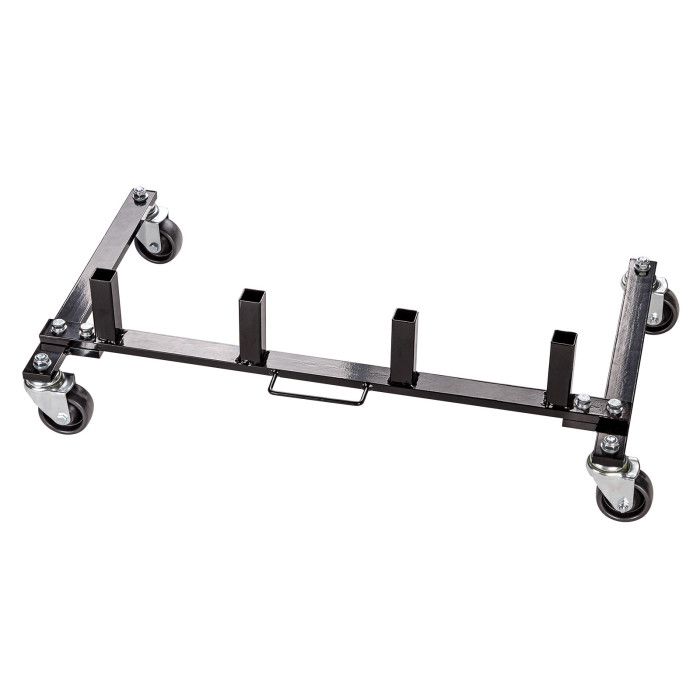 Rack de rangement pour 4 chariots de déplacement de véhicules 2
