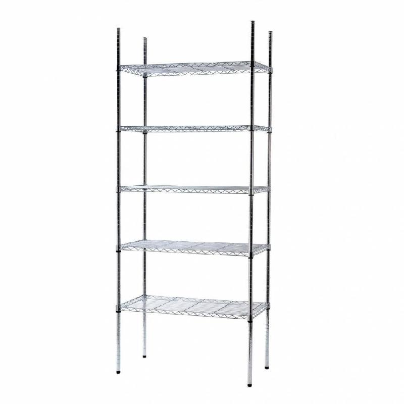 Étagère métallique Pyx – 5 tablettes en acier – L90xP45xH220cm - Image 1