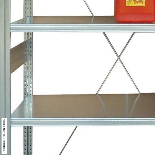 Étage non étanche en acier galvanisé pour rayonnage 10/20 – CEMO – Réf. CE 8093 1