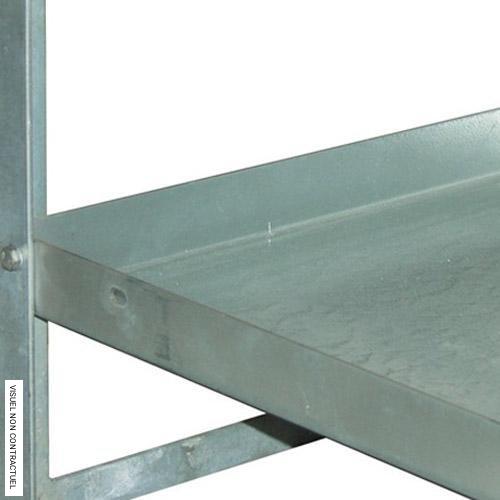 Étagère de rétention 20 litres en acier galvanisé – CEMO – Réf. CE 7799 – Accessoire de rayonnage 1