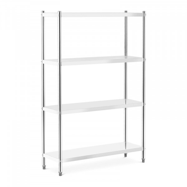 Étagère en inox 4 niveaux – 120 x 40 x 180 cm – Réf. E12249 – Capacité 200 kg – Acier inoxydable 1