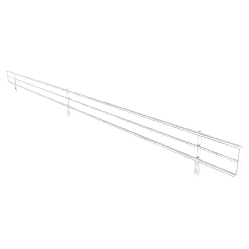 Galerie fil pour tablettes GP25 chromé 100×5 cm - Image 1