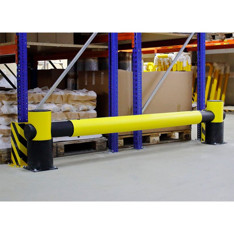 Glissière de protection à mémoire de forme SDFR0890 pour rayonnage – Longueur 1100 mm ou 2500 mm, Hauteur 516 mm ou 760 mm 1