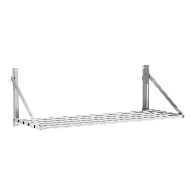 Helloshop26 – Étagère murale pliable professionnel à barreaux 100 x 45 cm 40 kg acier inoxydable 14_0001565 – 3000187478989 1