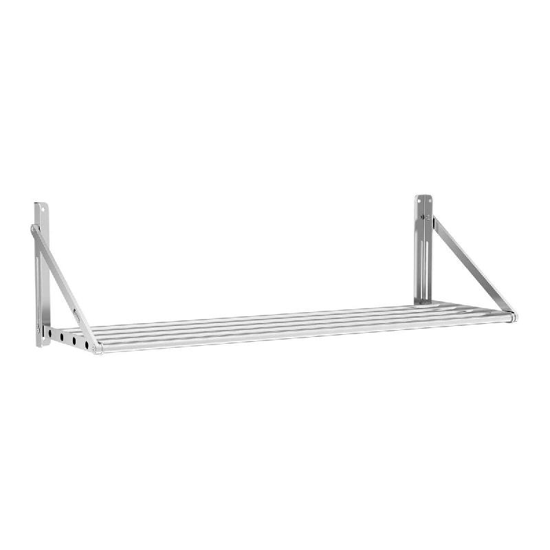 Helloshop26 – Étagère murale pliable professionnel à barreaux 120 x 45 cm 40 kg acier inoxydable 14_0001566 – 3000187488988 1
