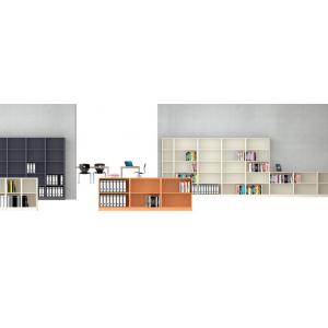Serie 800 – Armoire à rayonnages ouverts, largeur 40 à 80 cm, corps en LIGNOpal 1