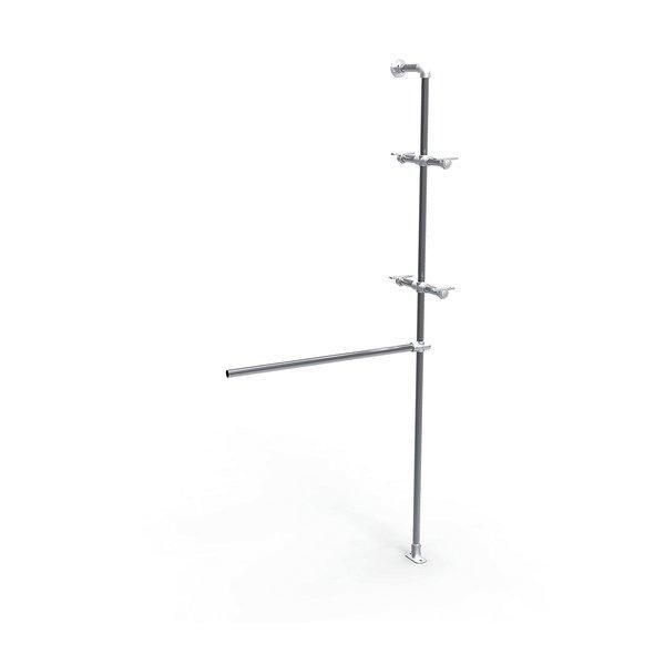 Kit extension pour structure Urban penderie + 2 supports tablettes – réf. 45831 – système tubulaire modulable et robuste 1