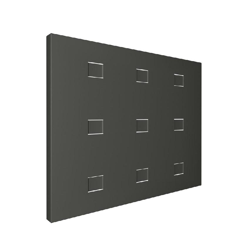 Panneau 600x450mm 9 trous – gris anthracite - Image 1