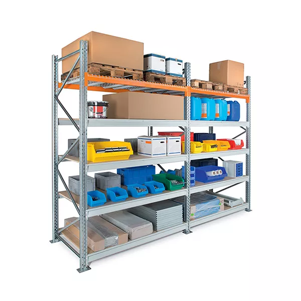 Rack à palettes et picking – Hauteur 3000 mm – Longueur 2700 mm – Charge max 1500 kg par niveau 1