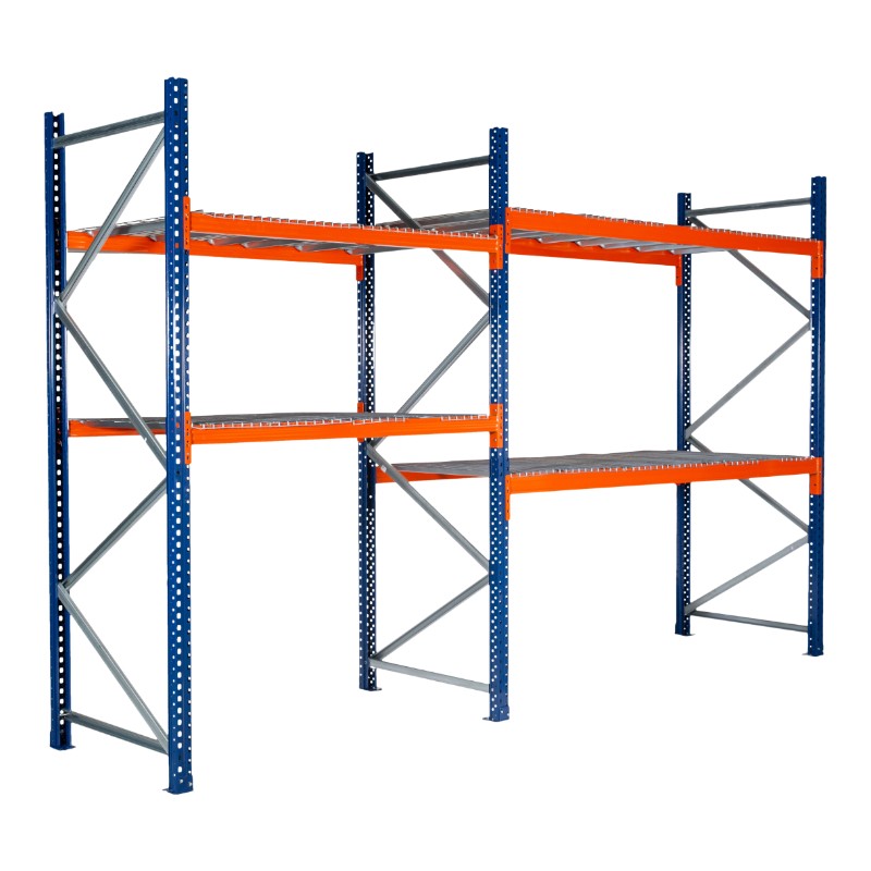 Rack à palette professionnel 4500 mm – Rayonnage métallique robuste jusqu&rsquo;à 12 000 kg par élément 4