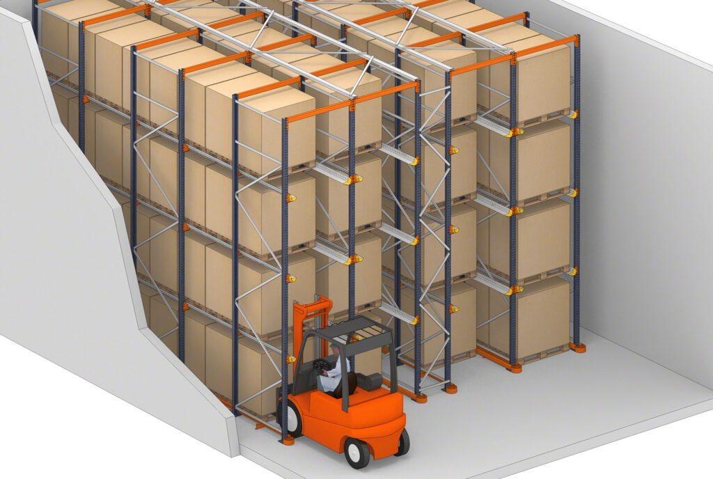 Rack à accumulation – Palettier par accumulation pour stockage haute densité de marchandises homogènes - Image 2