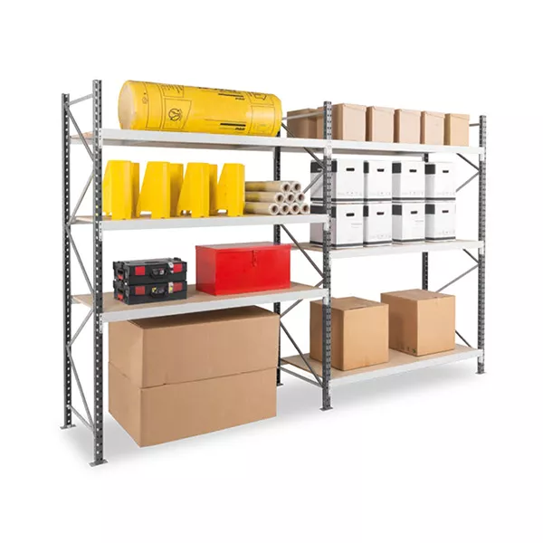 Rayonnage mi-lourd 3 niveaux – Hauteur 2000mm – Longueur 1800mm – Profondeur 800mm – Modulable 1