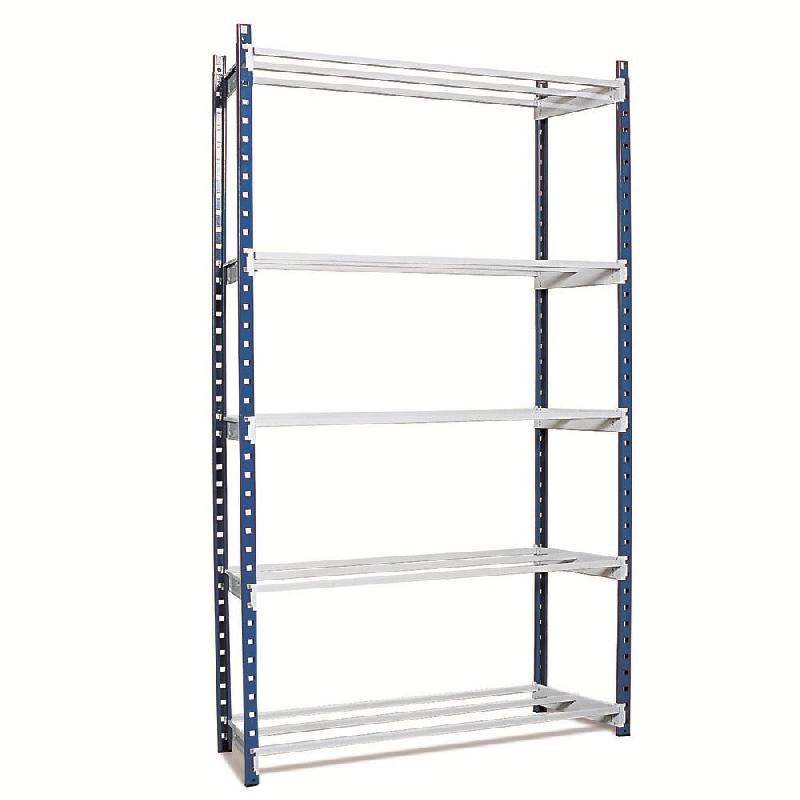 Rayonnage élément départ 5 tablettes – Hauteur réglable – Charge maximale 180kg - Image 1