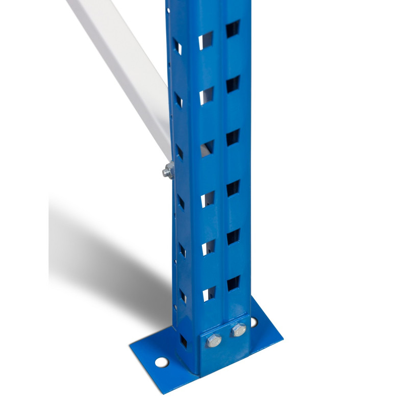Rayonnage industriel mi-lourd polyvalent – Hauteur 3500 mm – 3 niveaux – Charge 850 kg/niveau – Plateaux agglomérés 4