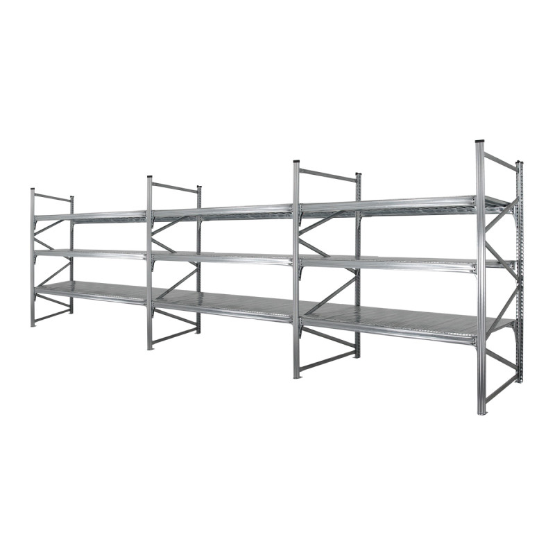 Rayonnage industriel mi-lourd galvanisé – Hauteur 2000 mm – Charge 720 kg/niveau – KIT Départ ou Suivant 4