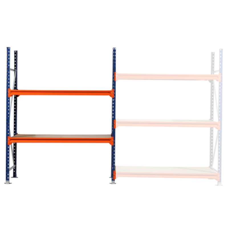 Rayonnage industriel mi-lourd platelage bois – Structure acier, modulable, ancrage possible 3