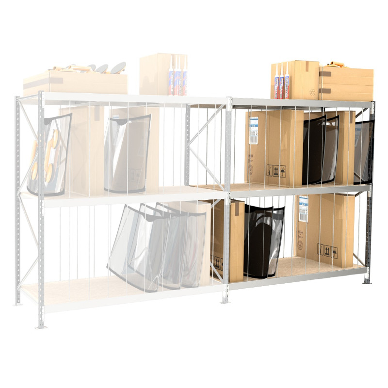 Rayonnage pour stocker les pare-brises – 3 niveaux, profondeur 1000 mm, fabriqué en France 4