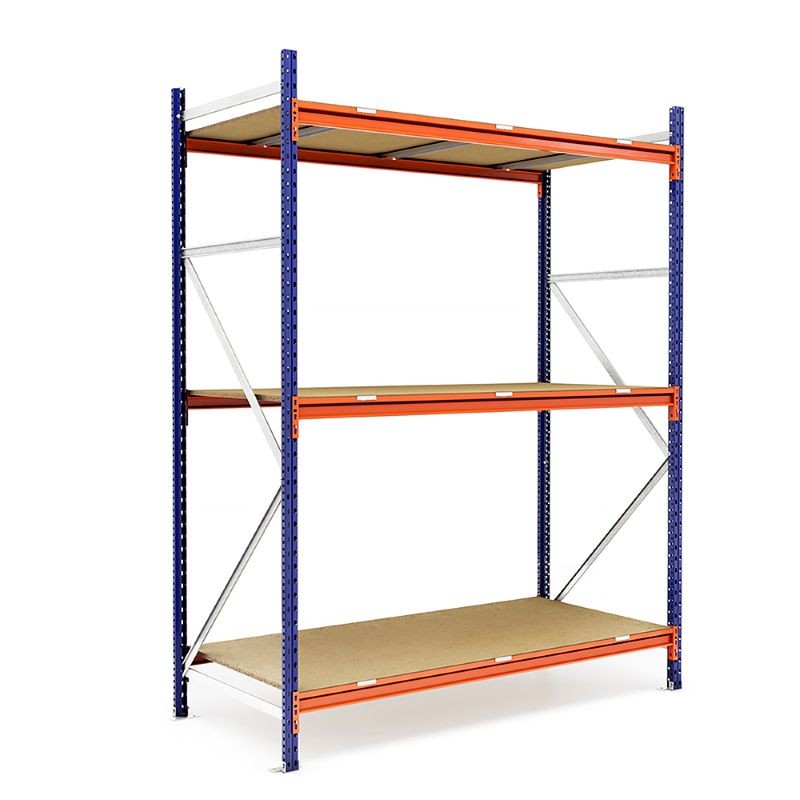 Rayonnage Semi lourd MECALUX – Hauteur 2000 mm, Profondeur 500 mm, 3 Niveaux d&rsquo;étagères - Image 1