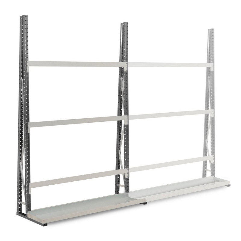 Rayonnage cantilever vertical pour stockage de charges longues – simple ou double face – hauteur jusqu&rsquo;à 2.5 m 1