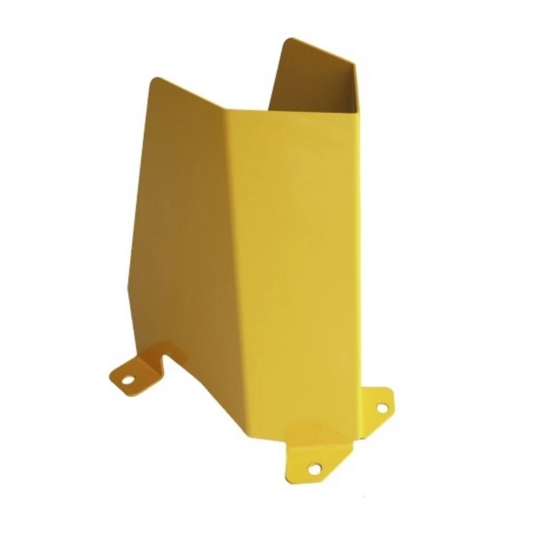 Sabot de protection à lisse haute pour rayonnage industriel – Acier HLE 3 mm jaune – Réf. 10.4879.01 1