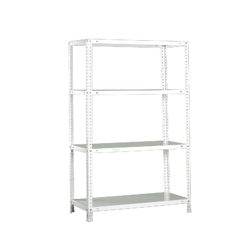 SimonRack Étagère métallique avec vis 1500x800x500 mm, 4 niveaux, point de flexion 100 kg, Blanc – Comfort – métal 8425437130052 - Image 1