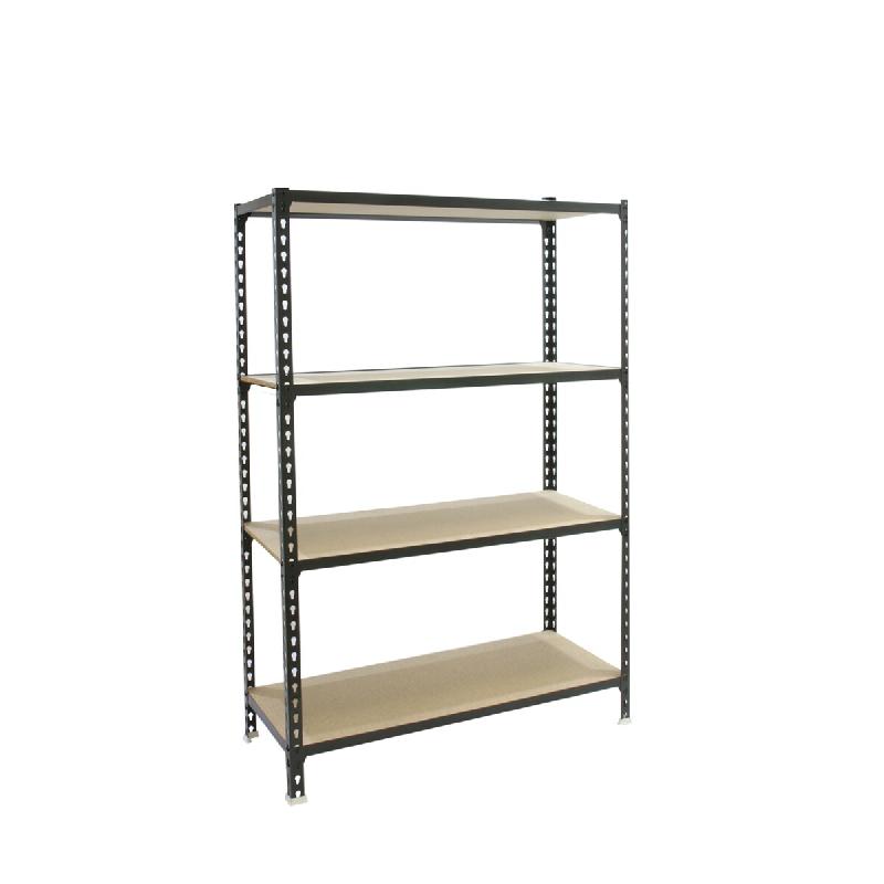 SimonRack Étagère Rangement 1500x900x300 mm, 4 niveaux, plateaux en bois, charge 150 kg par niveau, Anthracite – Maderclick – métal 8425437099151 - Image 1