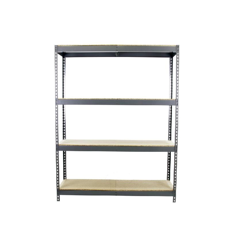 SimonRack Rayonnage industriel, 2000x1500x750 mm, 400 kg au point de flexion, 4 étagères bois, rayonnage garage, Gris- Ecoforte – gris métal 842543 - Image 1